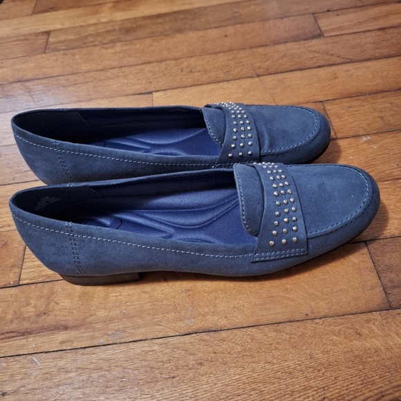 Kim Rodgers Morgan Denium Suede Loafers. Soze 9 1/2 - Picture 3 of 4
